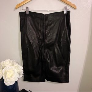 RARE VINTAGE Gucci Leather Skirt
